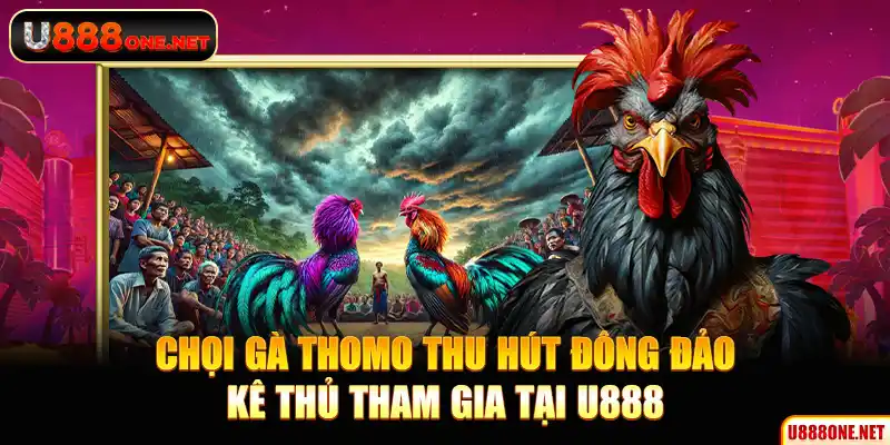 Chọi gà Thomo thu hút đông đảo kê thủ tham gia tại U888